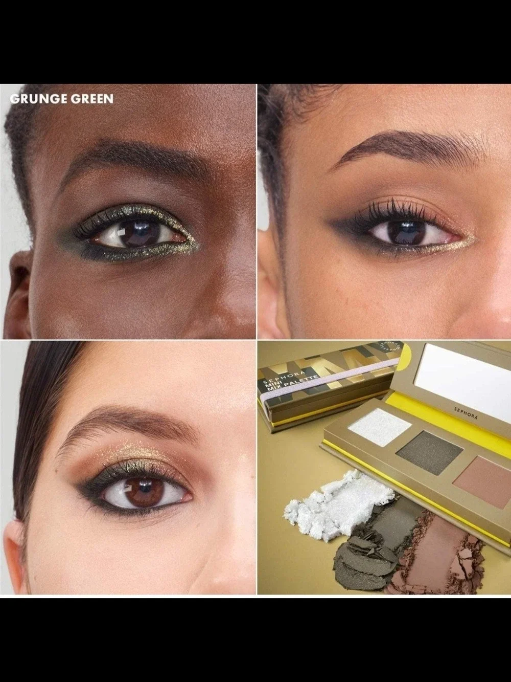 Sephora Mini Mix Eyeshadow Palette Gold